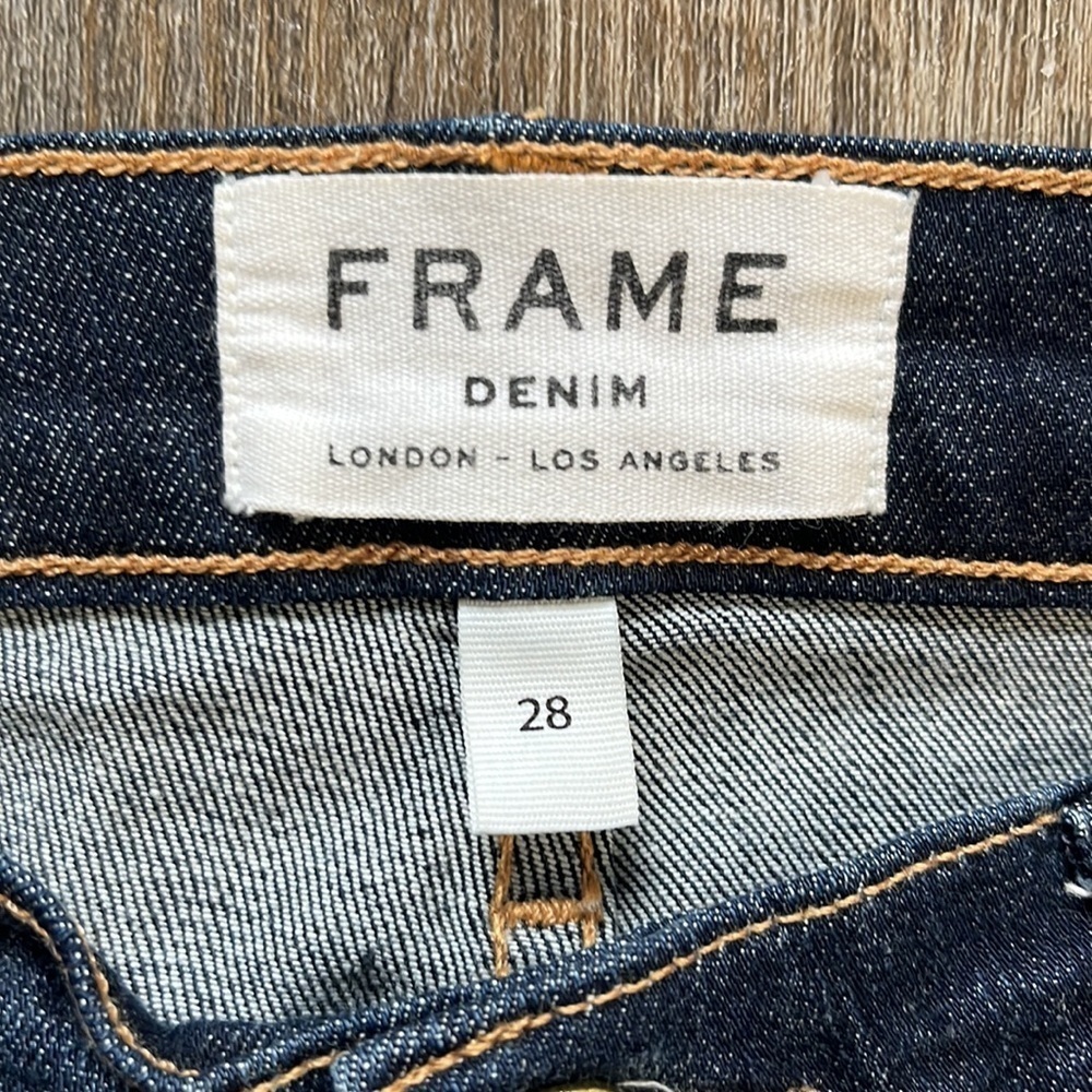 Frame Denim Dark Blue Skinny Jeans - Picture 2 of 7